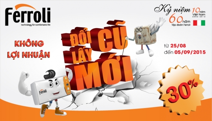 [Khuyến Mại] Đổi bình nóng lạnh cũ hỏng lấy mới