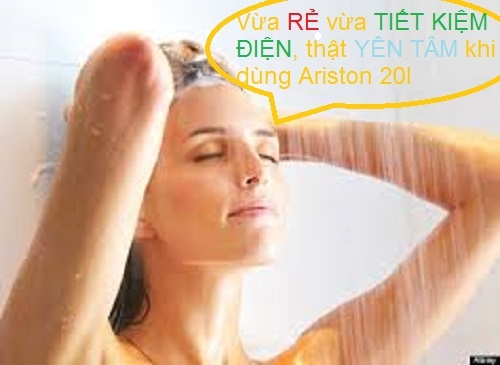Bình nóng lạnh Ariston 20 lít thiết kế đẹp, tiết kiệm điện