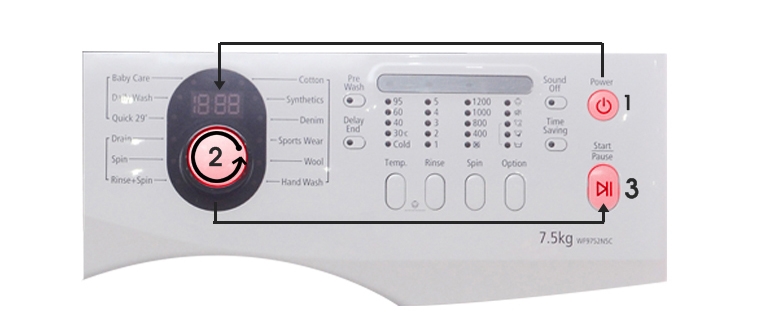 cách sử dụng bảng điều khiển máy giặt samsung