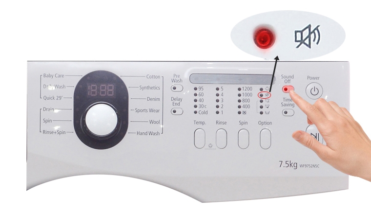 cách sử dụng bảng điều khiển máy giặt samsung