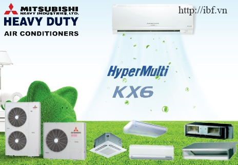 Hệ thống điều hòa không khí thu hồi nhiệt Mitsubishi heavyVRF 