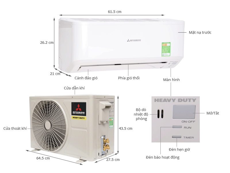 Mitsubishi Heavy SRK09CMP tăng sự thoải mái với ngôi nhà của bạn