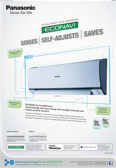 Panasonic giới thiệu mới Econavi điều hòa vào thị trường Malaysia